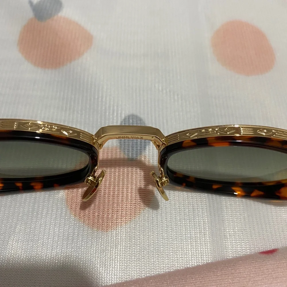 Jacques Marie Mage Gold & Tortoiseshell Sunglasses - Brown Lenses